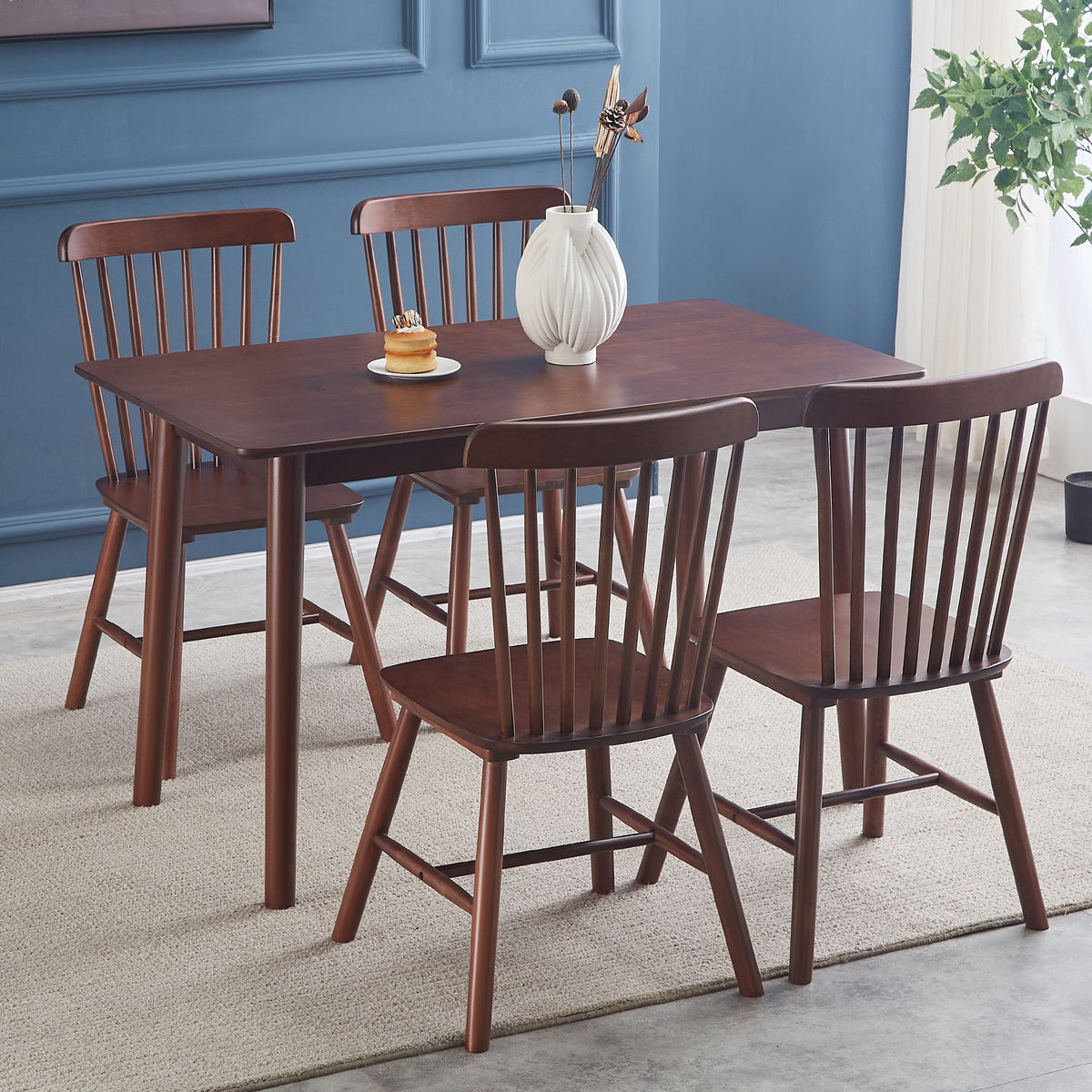 Walnut Dining Chair Set