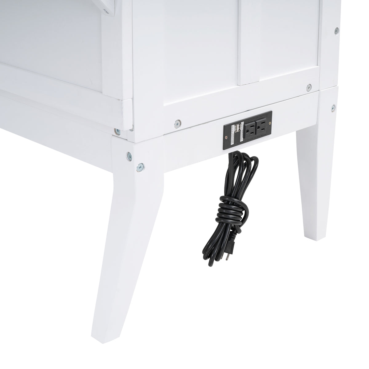 Queen Size Murphy Bed with USB Ports and Storage Shelf