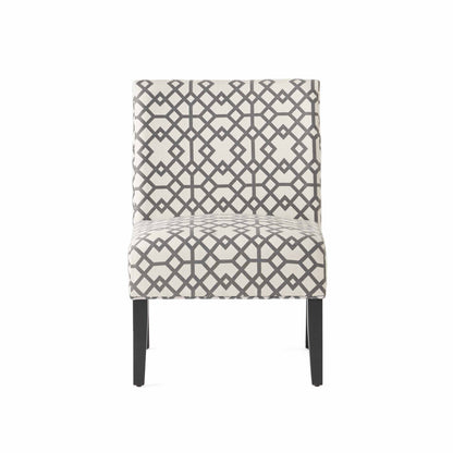 Modern Accent Chair – Cream Fabric