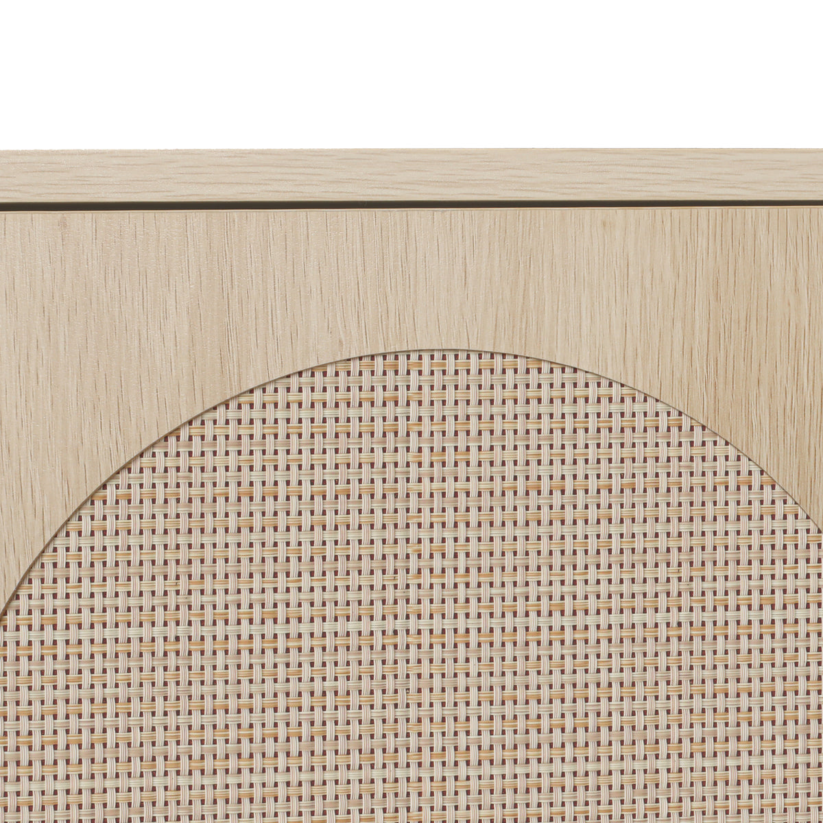 Rattan Corner Cabinet with Door and Shelf