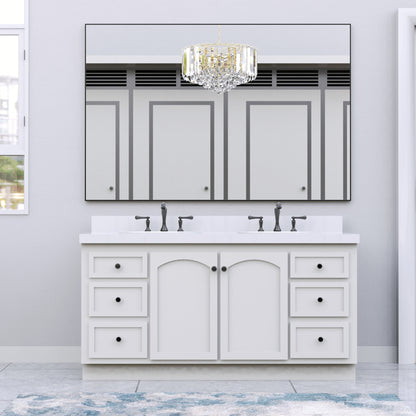 Oversized Black Frame Bathroom Mirror
