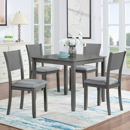 5-Piece Dining Set Gray