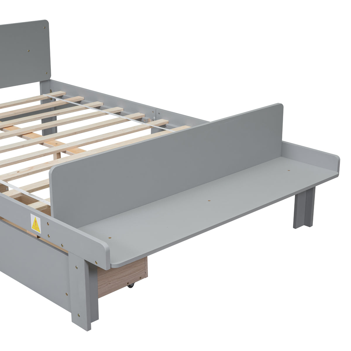 Full Bed with Bench Grey