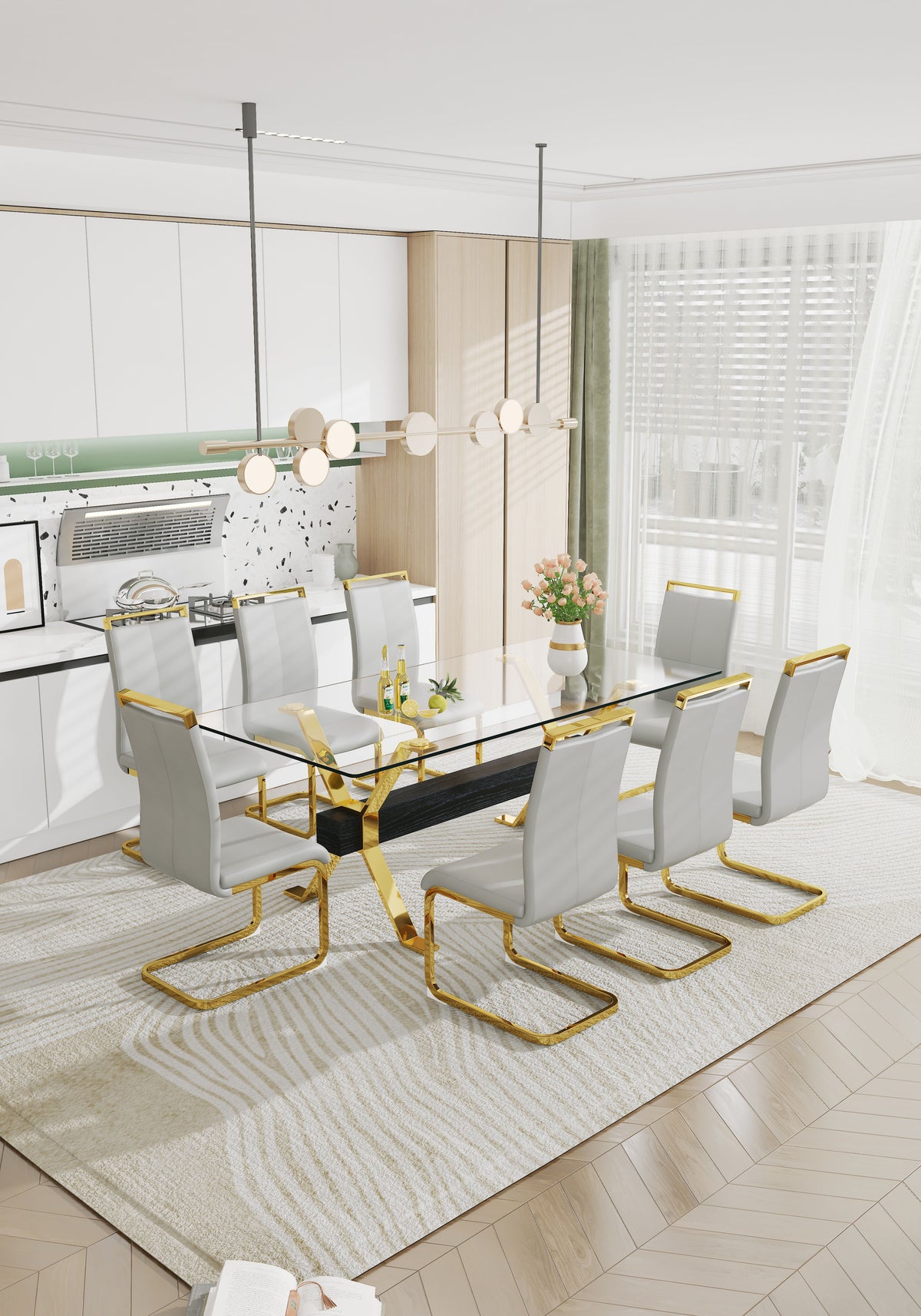 Tempered Glass Dining Table