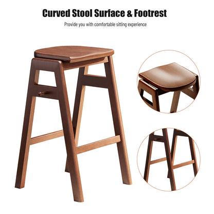 Retro Pub Dining Set (3 pcs) – Antique Brown