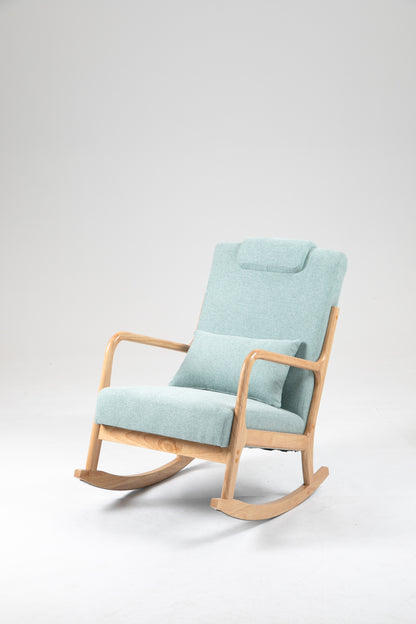 Upholstered Rocking Chair Brown