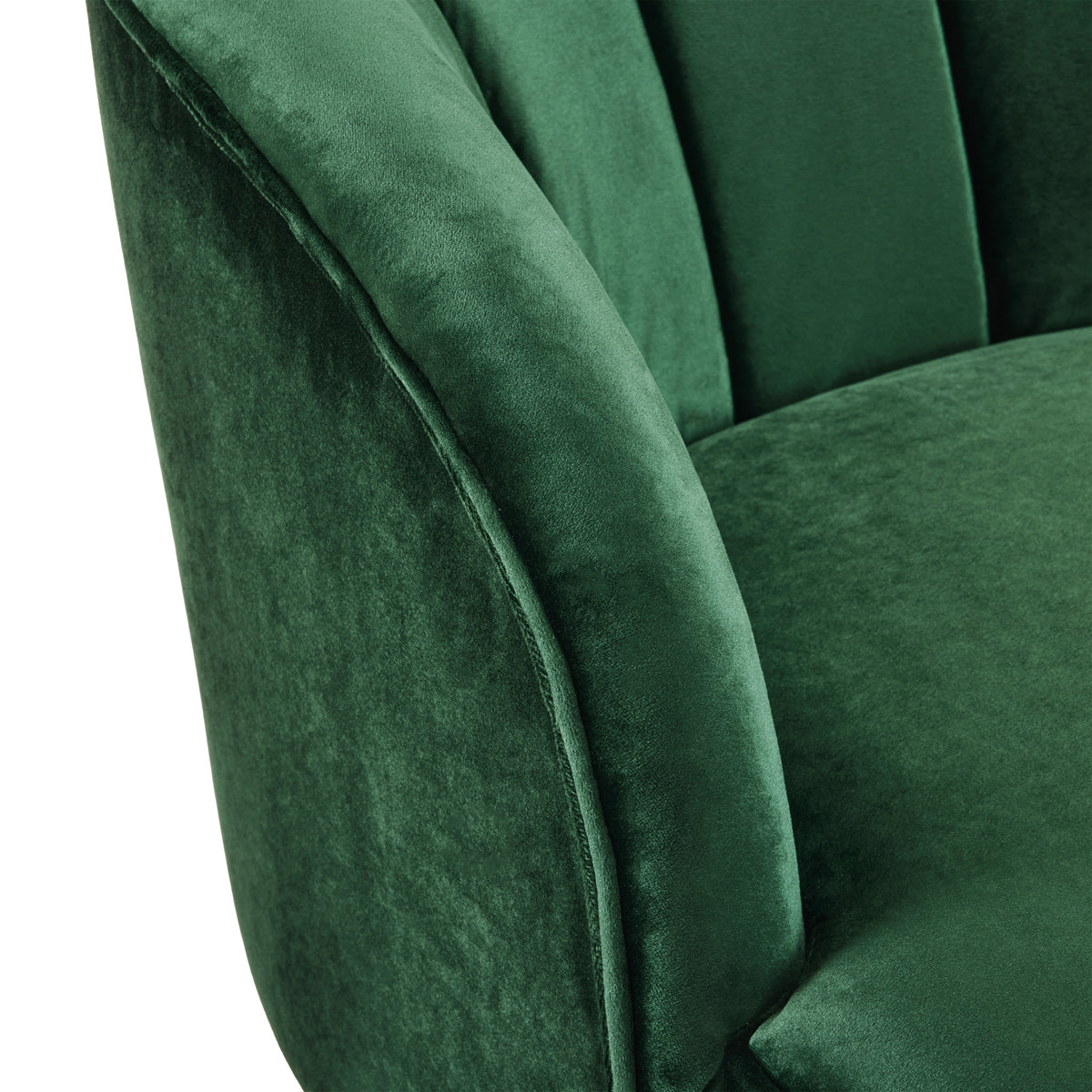 Upholstered Barrel Accent Chair Gray