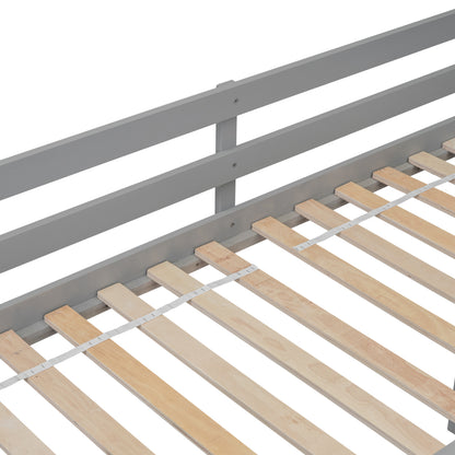 Twin Loft Bed Gray