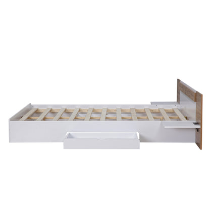 Queen Platform Bed White