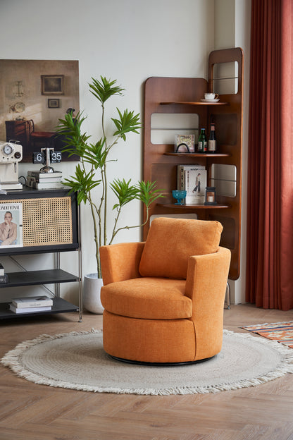 360° Swivel Club Chair Yellow