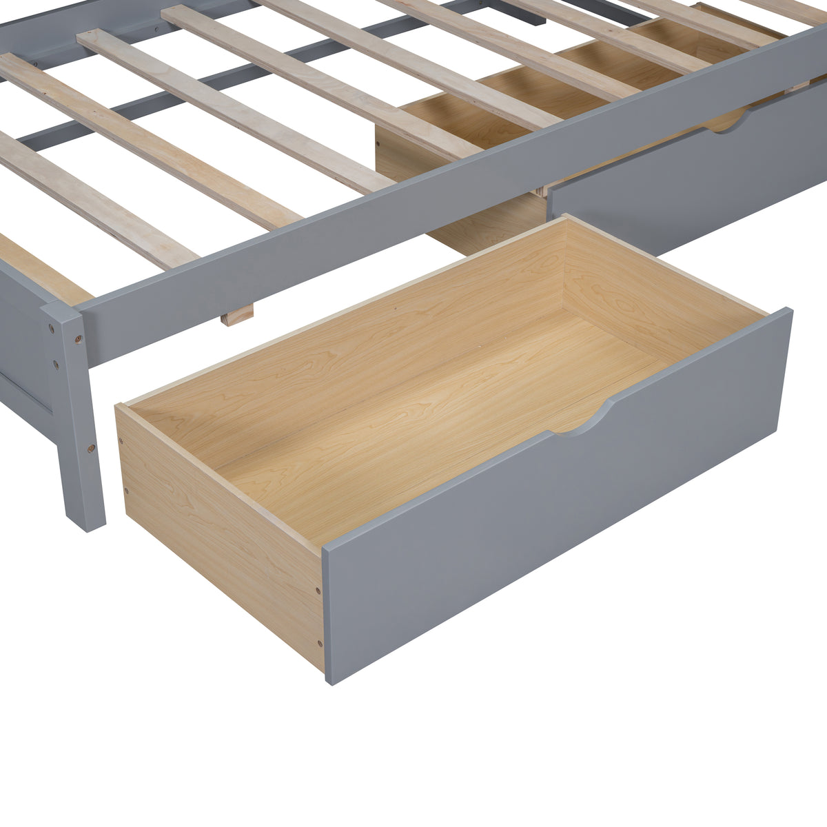 Wooden Twin Daybed Gray