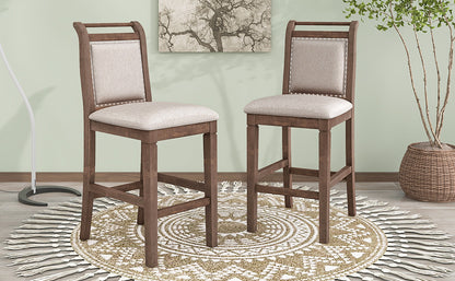 3-Piece Counter Dining Set Brown