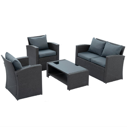 Outdoor Patio Furniture Set Gray
