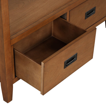 Farmhouse Console Table Brown