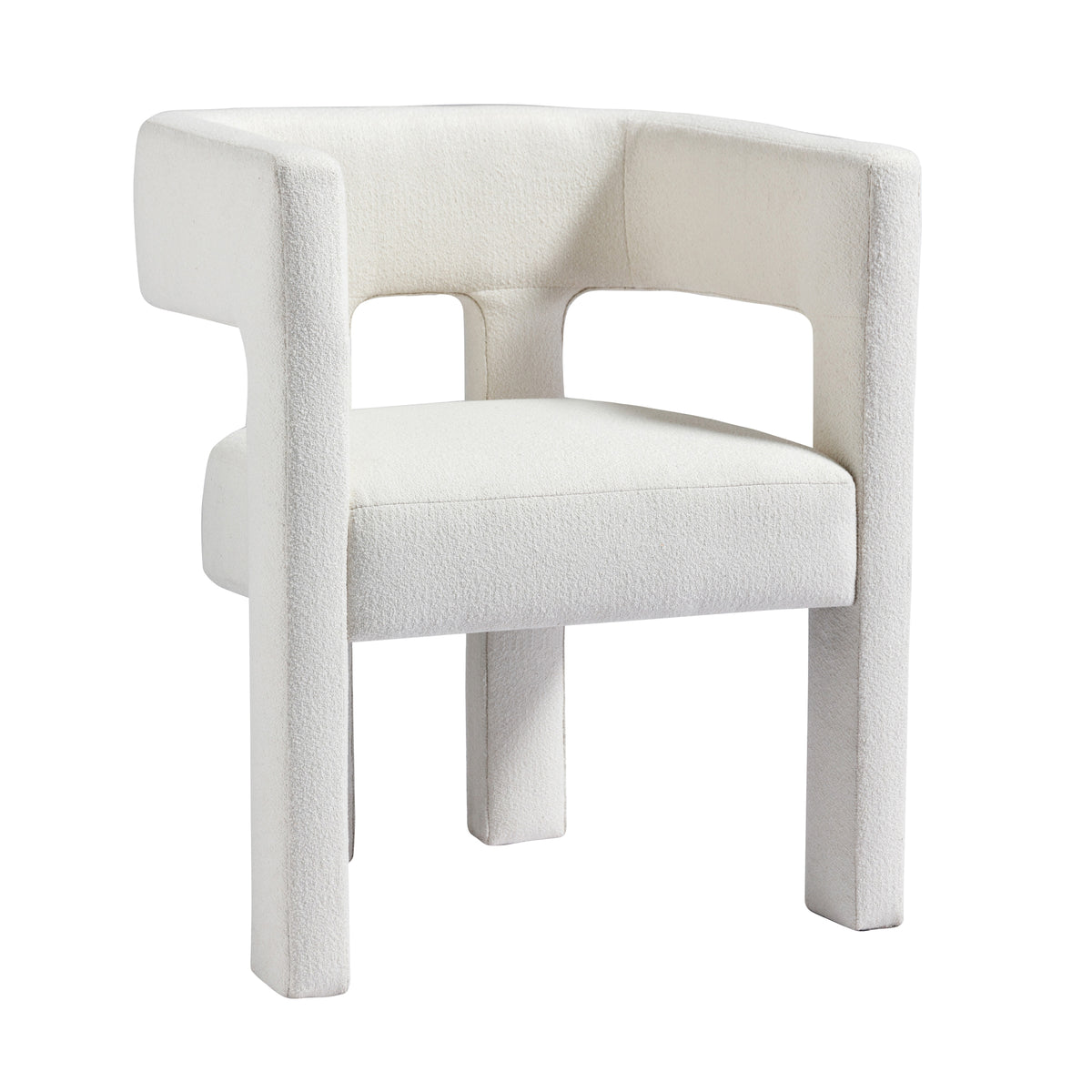 Contemporary Accent Chair Beige Upholstery