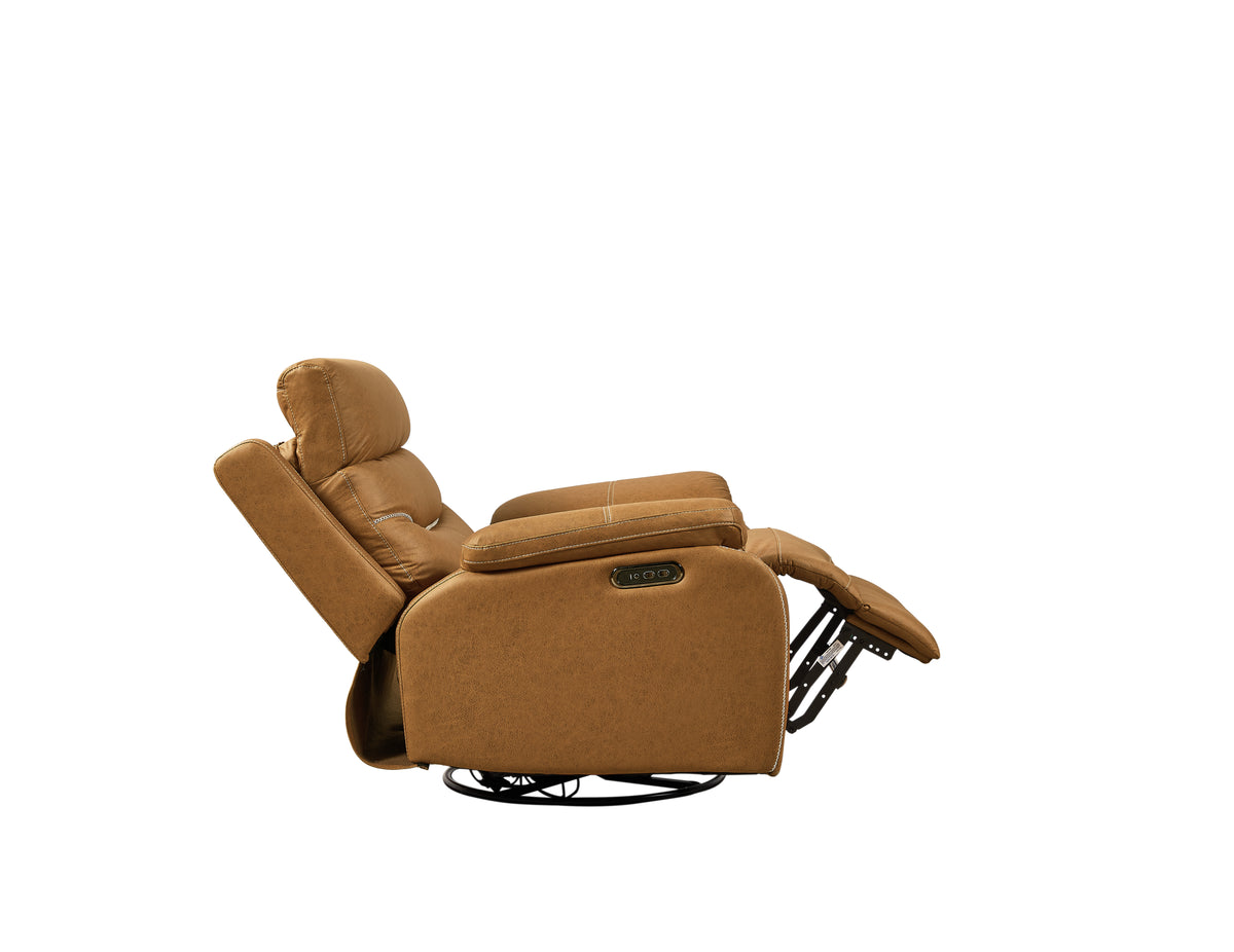 Dual-Motor Power Recliner – Coffee Brown