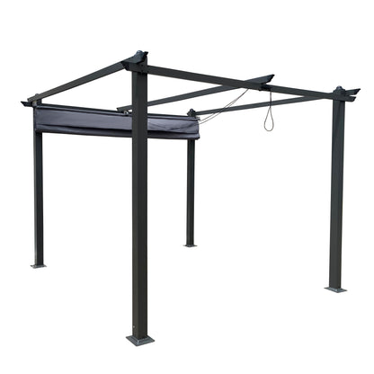 Outdoor Retractable Pergola Gray
