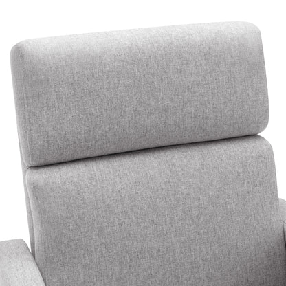 Upholstered Rocker Chair Gray
