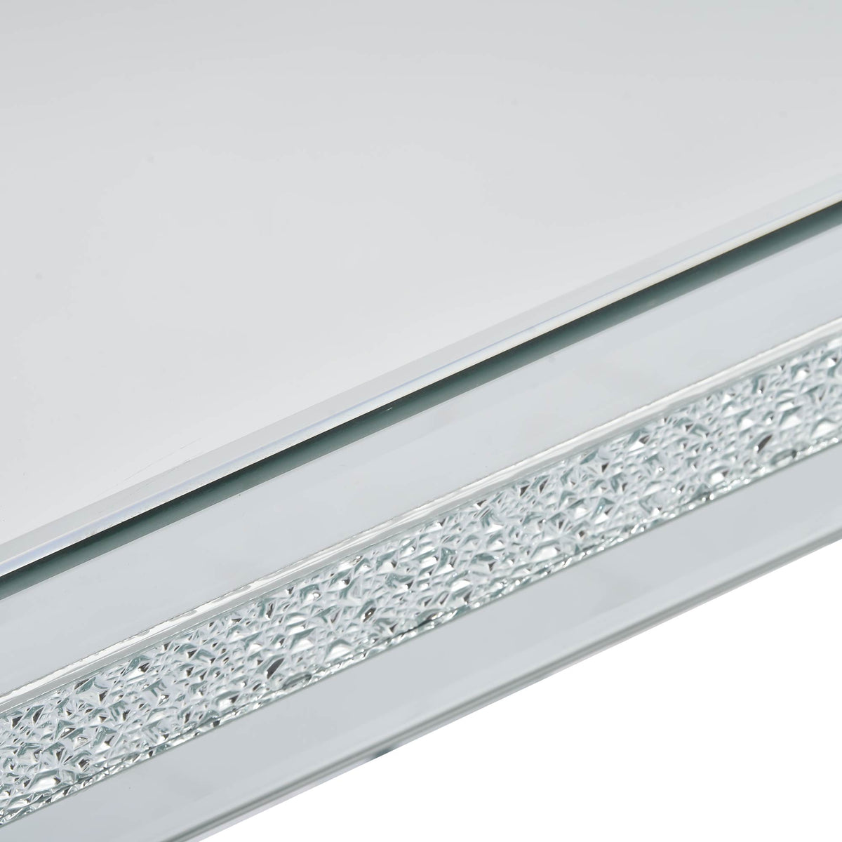 Crystal Base Coffee Table Silver