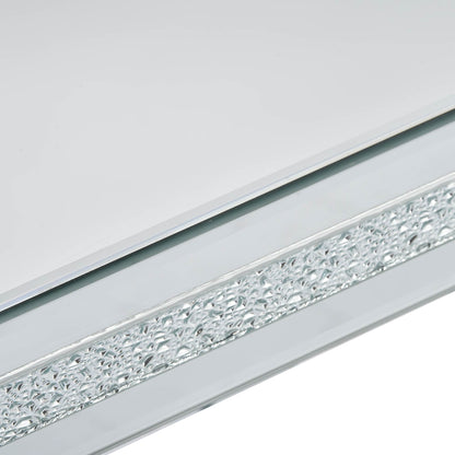 Crystal Base Coffee Table Silver