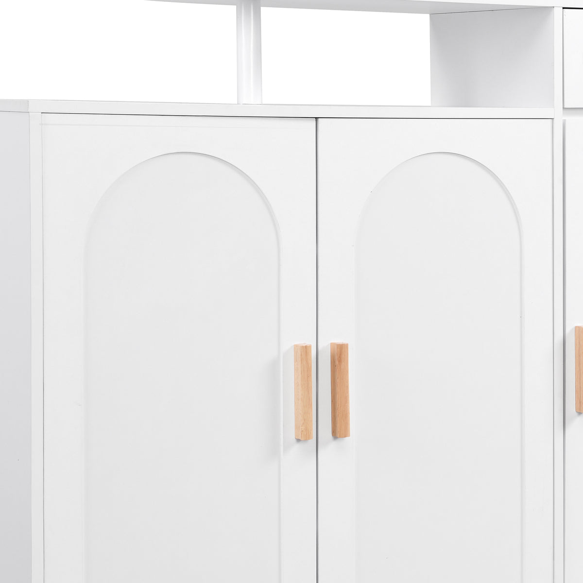 Elegant Shoe Cabinet with Adjustable Shelves White