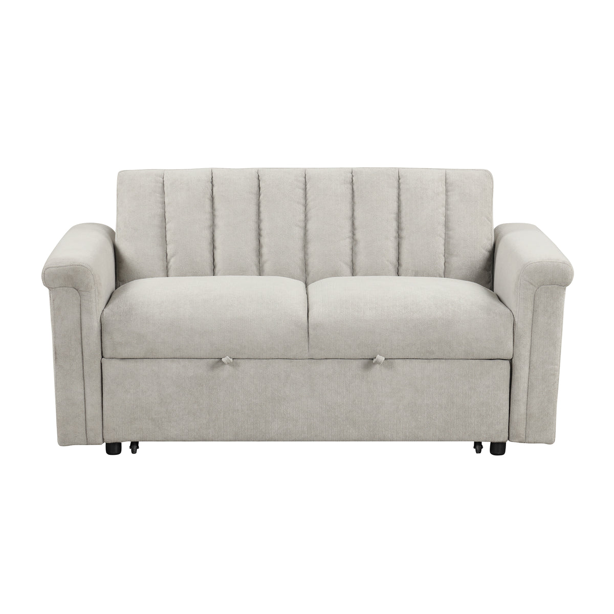 U-Style Convertible Loveseat Sofa Bed – Modern Sleeper with Storage