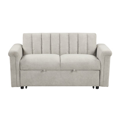 U-Style Convertible Loveseat Sofa Bed – Modern Sleeper with Storage