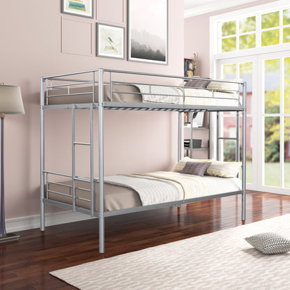 Metal Bunk Bed Silver