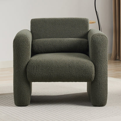 Sheepskin Armchair in Seaweed Green