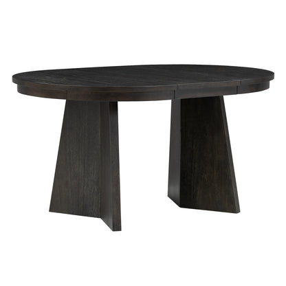 Retro Dining Set (5 pcs) – Espresso Finish