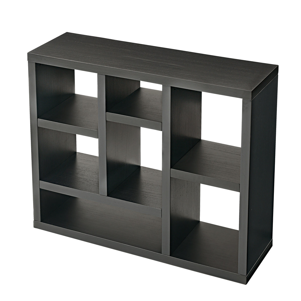 Open Wooden Storage Cabinet – 7-Cube Organizer