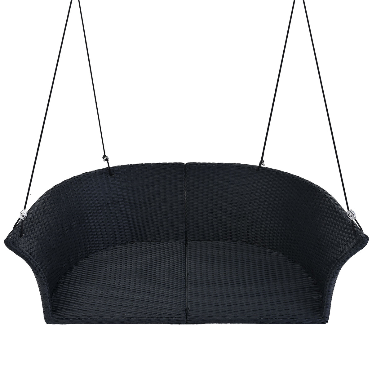 Rattan Hanging Swing Chair Black