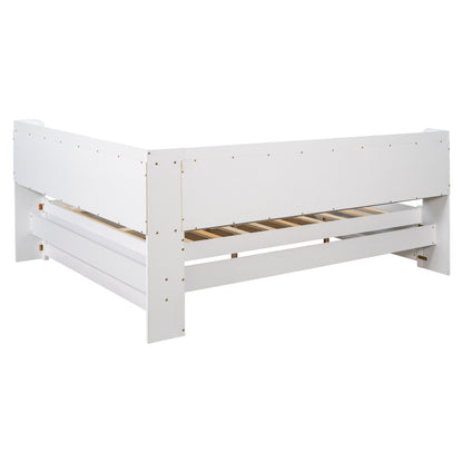 Full Storage Bed White