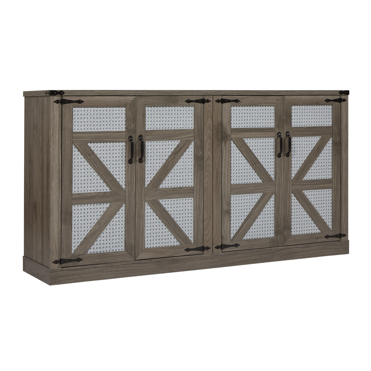 Slate Gray 4-Door Sideboard