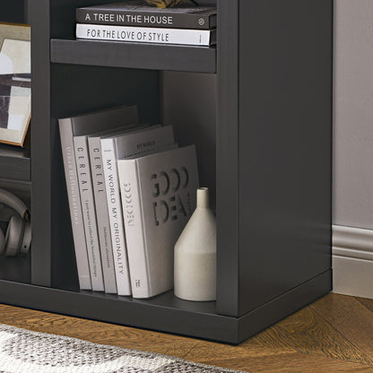 Open Wooden Storage Cabinet – 7-Cube Organizer