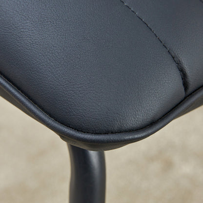 Black Armless Lounge Chair – Black Legs
