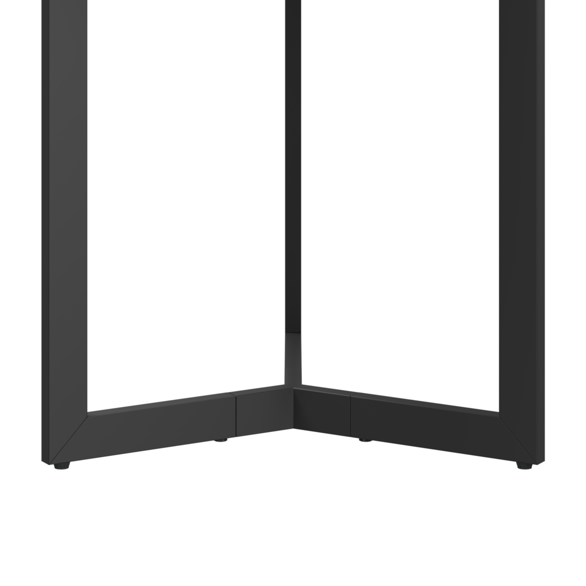 Round Metal Frame Side Table Brown Finish