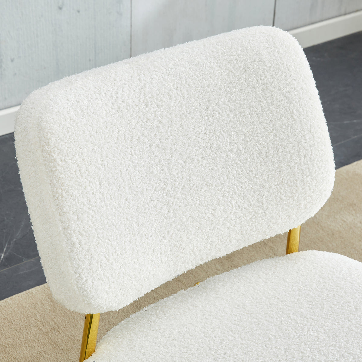 Suede Rocking Lounge Chair – Beige