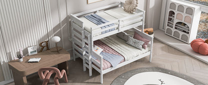 Twin over Full Bunk Bed White