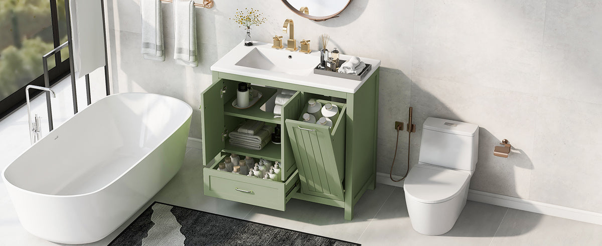 36-Inch Bathroom Vanity with Sink and Drawer