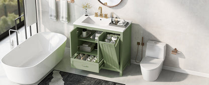 36-Inch Bathroom Vanity with Sink and Drawer