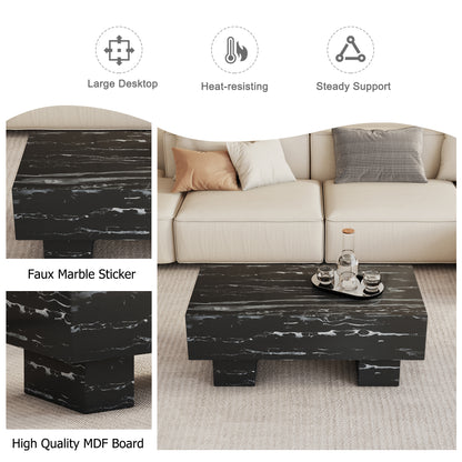 Black Modern Rectangle Coffee Table