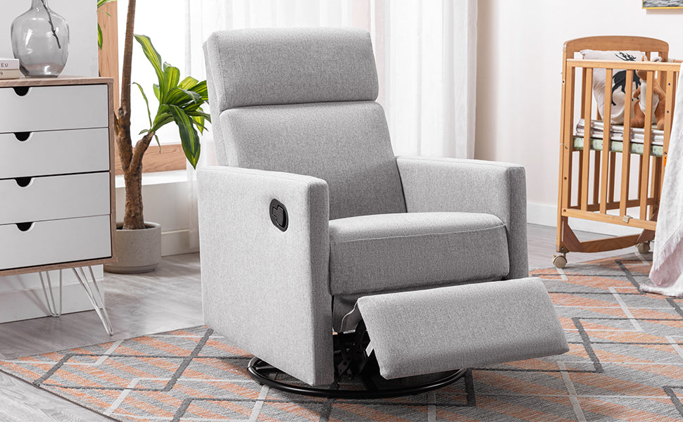 Upholstered Rocker Chair Gray