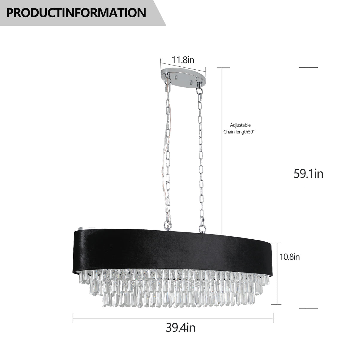 Modern Crystal Chandelier Fixture