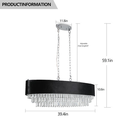Modern Crystal Chandelier Fixture