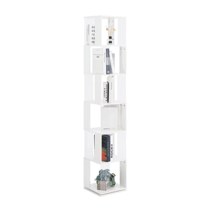 Rotating Acrylic Bookshelf Organizer