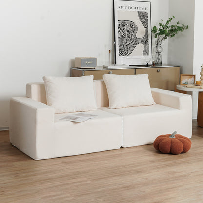 Convertible Foam Sofa Chair Twin Gray
