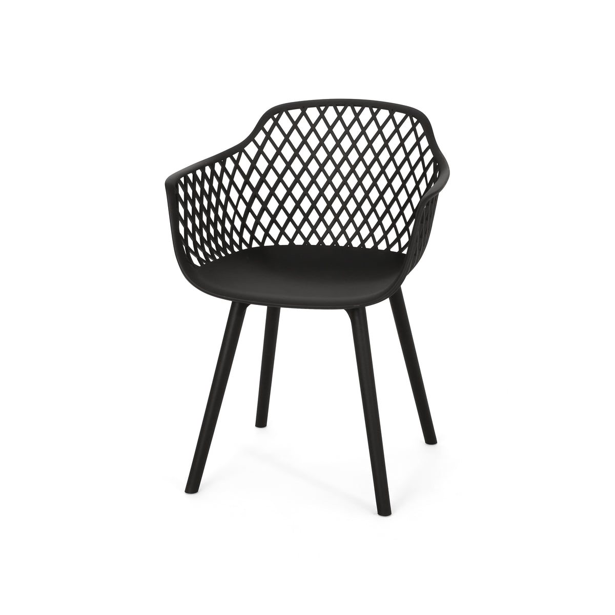 Poppy Fabric Accent Chair Gray