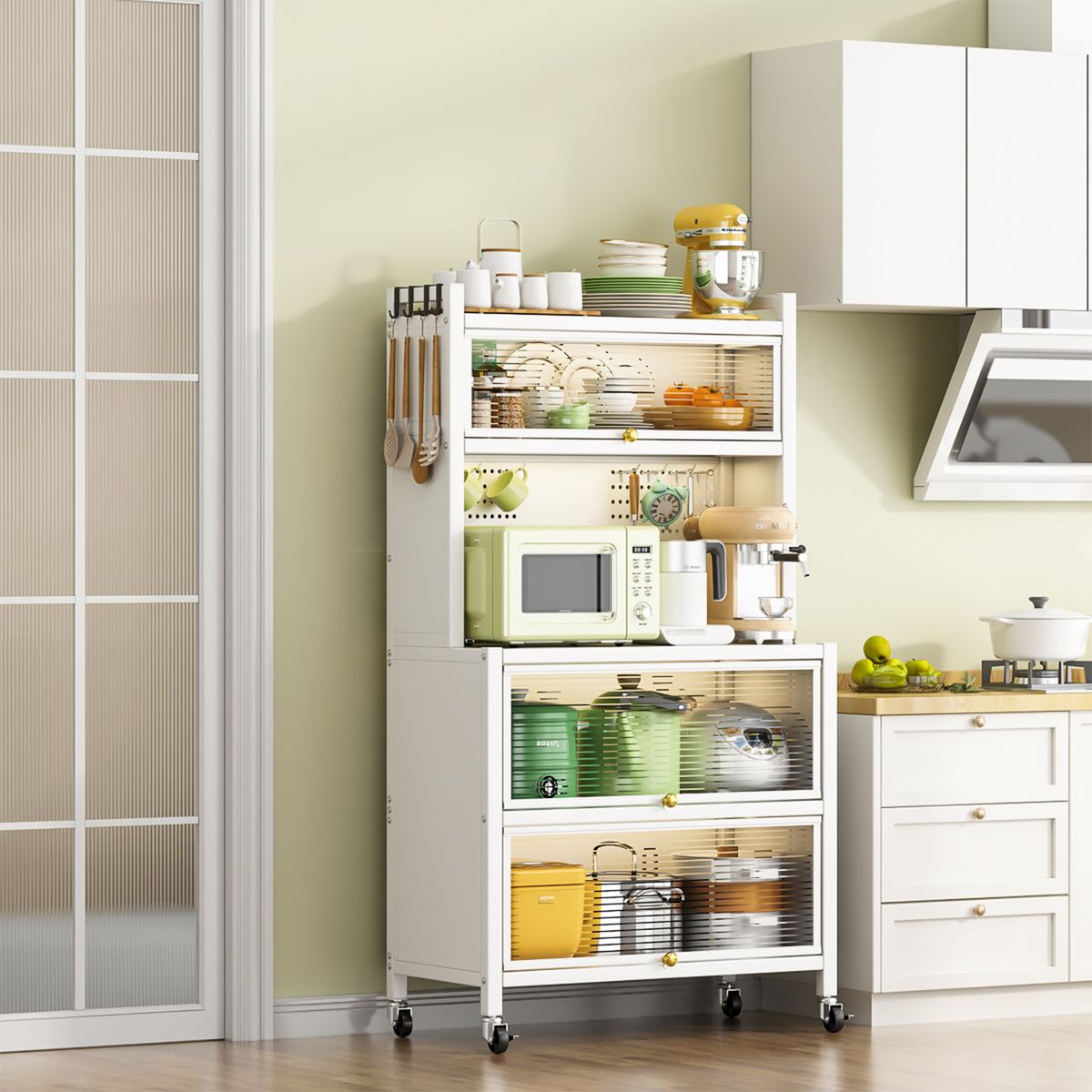 Metal Storage Shelving Unit Black