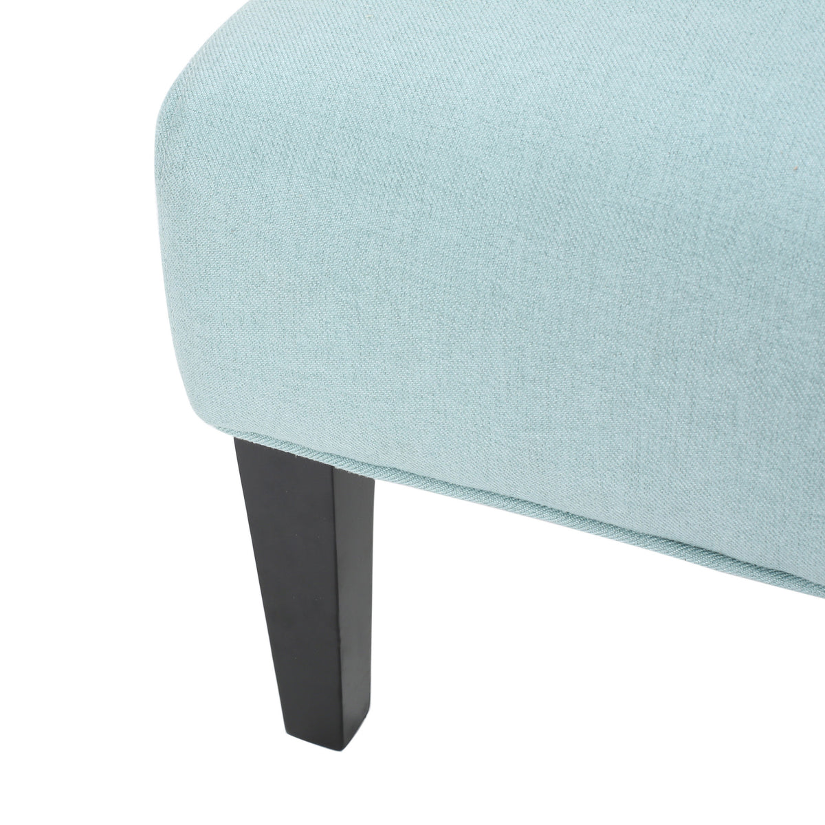 Modern Accent Chair Gray Fabric White